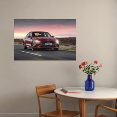 619097 Genesis G70 2.0t Korean Luxury Sedan Wall Print Poster