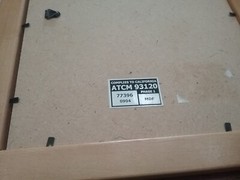 COMPLIES CALIFORNIA ATCM 93120 FRAMED PITURE OR PHOTO FRAME.