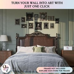 97 Decor Dark Academia Wall Art – Dark Academia Decor For Bedroom, Vintage Go…