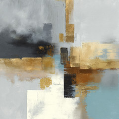 Hand Painted Abstract Oil Painting Canvas Gray Modern Wall Art Home Decor Black