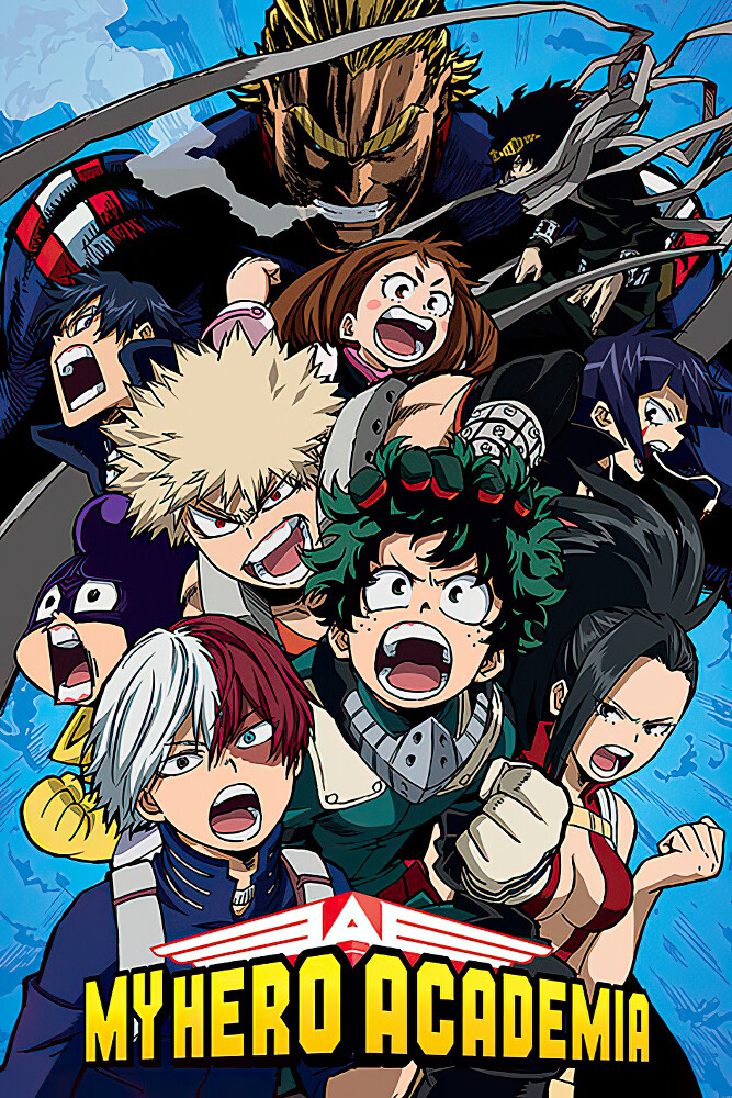 My Hero Academia – Manga / Anime TV Show Poster / Print (Cobalt Blast Group)
