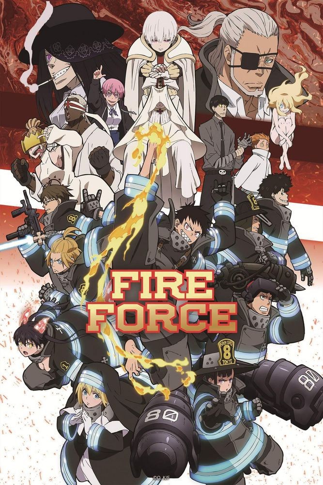 Poster Studio B – Fire Force Season 2 Group Anime Cartoon 24×36″ NEW R80110