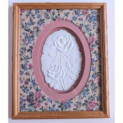 1993 Janet Fedora Lasting Impressions Cotton Paper Rose Art VTG Cottagecore