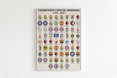 Champions League Logo Poster – Minimalist Football Soccer Art Print
