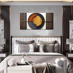 Large Canvas Wall Art for Living Room Bedroom Home Office Brown and White Wood C