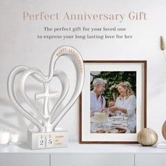 Wedding Heart Sculpture Gifts Best Wedding Gifts for Couple Parents Anniversary