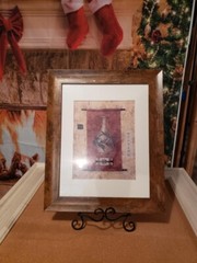 wall decor for hall way  – print , framed , good condition- SET OF 2, 17X14