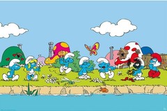 Poster Studio B – Smurfs Village Classic Cartoon Group 24×36″ NEW R81480