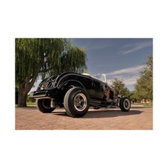 32 McMullen Ford Roadster, famous hot rod, Black with Flames, 1932 Highboy