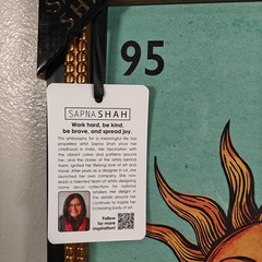 #95 Loteria El Sol sun Wall Art By Sapna Shah 12 X 18 Inches Print Brand New