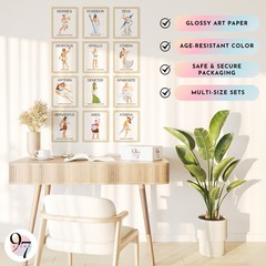 97 Decor Greek Mythology Decor – Ancient Greek God Posters, Greece Art Prints…