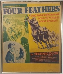 Vintage Movie Poster Of Four Feathers (1939) Framed 17″x14″