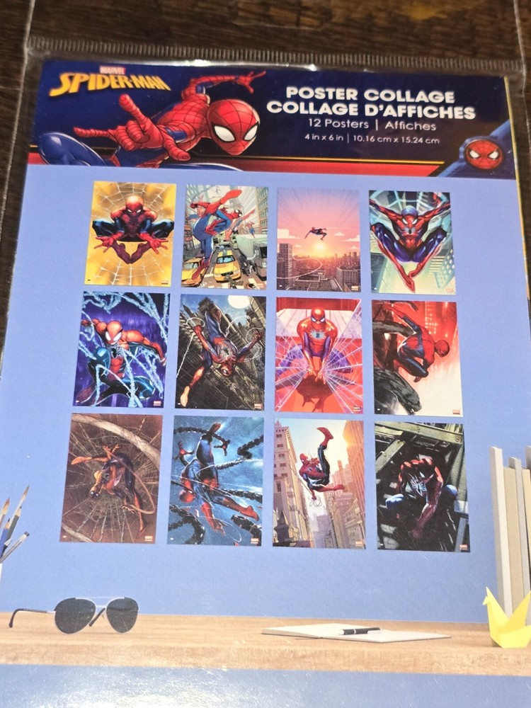 Trends Marvel Spider-Man Collage 12 Mini Wall Posters 4×6″ New!