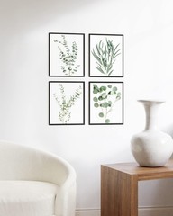 Botanical Plant Wall Art Prints – Set of 4 Plant Decor Prints, Floral Kitchen…