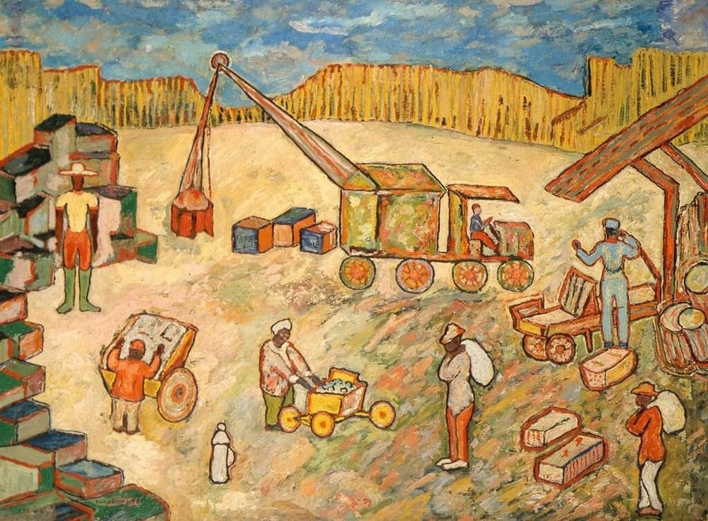 Exchange Place : Beauford Delaney : 1943: Archival Quality Art Print