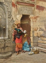 high quality oil painting handpainted on canvas «The Water Seller «