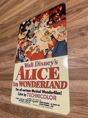 Alice In Wonderland Tin Sign Movie Poster Replica 8×12 inch