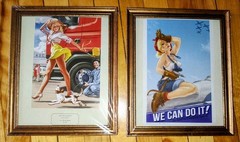 2 Framed Prints – «Nice & Firm» Valery Barykin & «Rosie Blond» Ben Tan. 8″ x 10″