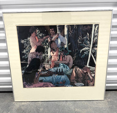 JOHN CLEM CLARKE Bacchanal SIGNED 22″ x 26″ Lithograph 1972 Realism Multicolor