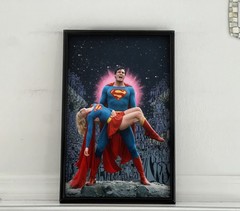 Superman Christopher Reeve Supergirl Helen Slater Poster