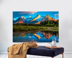 Grand Teton National Park Canvas Wall Art, Scenic Mountain, Nature Wall Decor,