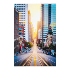 Dawn Breaking Unframed Color Architecture Photography Wall Art 47 In. X 32 In.