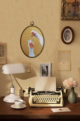 Goose Wall Art Farmhouse Cottage Decor Nursery Waterproof Oval Wall Hanging