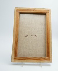 Vintage Print of Da Vinci’s Mona Lisa on Canvas 7 1/8″ x 10 1/2″ High Quality