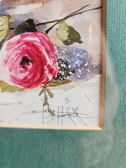 Set of 2 Inpulse Design Inc. Framed Prints Wall Art Decor Floral Shabby Chic