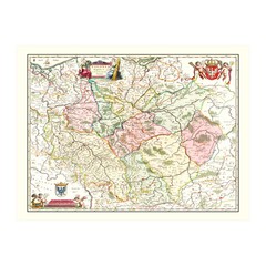 Old Map of Poland 1665 – Vintage Poland Art Wall Decor