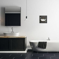 The Stupell Home Decor Collection Tranquility Tub Icon Textual Bathroom Art W…