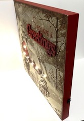 11.75×11.75” OD LED Season’s Greetings Winter Scene LED Light Up Canvas