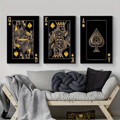 3 PC Frameless Vintage Cardboard Canvas Posters High Quality Wall Decor Artwork