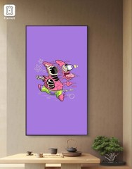 Crazy Cartoon Starfish Canvas Wall Art home decor Portrait