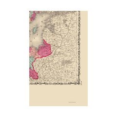 Historic Map – Prussia Sweden Norway Denmark – Johnson 1860 – Vintage Wall Art