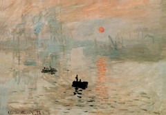 Claude Monet Impression Sunrise 1872 Impressionist Painting Art Poster 36×24