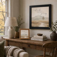 It’s the Friends We Meet Along the Way Framed Wall Art Inspirational Decor