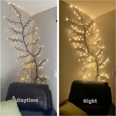 Vid De Sauce Iluminada, Soporte De Pared Para Decoración Del Hogar LED NEW US.