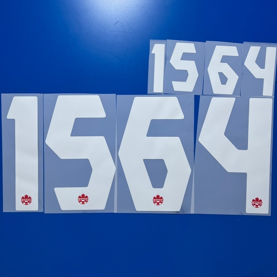 2024 Canada Name Number Personalise Customise Player Size Nameset Print