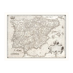 Old Map of Portugal 1570 – Vintage Portugal Art Wall Decor