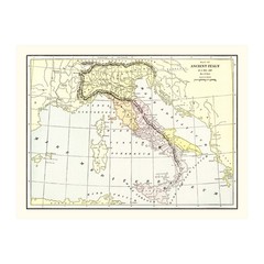 Old Map of Italy 1901 – Vintage Italy Art Wall Decor