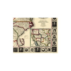 Historic State Map – United States Eastern Travellers Guide – Phelps 1852