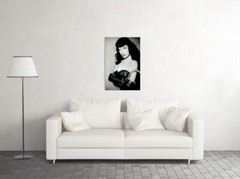 Bettie Page Black and White Close up Decor Wall Art Print – POSTER 20×30