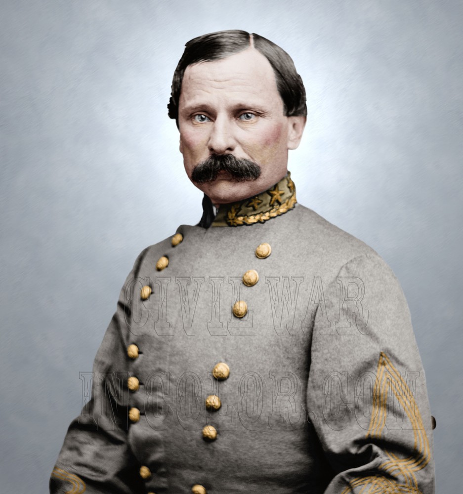 General Cadmus Wilcox Confederate color Tinted Photo Civil War 06356