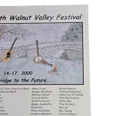 Bluegrass Music Festival 2000 Vintage 29th Walnut Valley Poster Winfield KS WVF