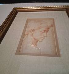 Idealgesicht Michelangelo Frau Jüngling Alte Meister 11×13″ Frame