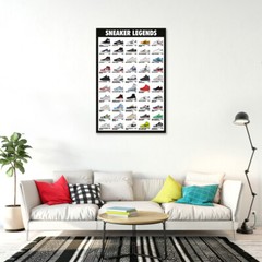 Sneaker Legends – Poster (50 Of History’s Most Famous Sneekers) (Size: 24 x 36″)