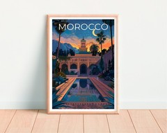 Morocco Travel Poster, Morocco Wall Art, Morocco Poster, Africa Poster