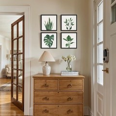 Framed Bathroom Wall Art Decor, 10×10 Inch 4 Pack Botanical Gallery Wall Fram…