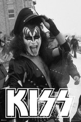 Kiss Poster The Demon Police Hat Gene Simmons Kiss Art Print Poster 12×18